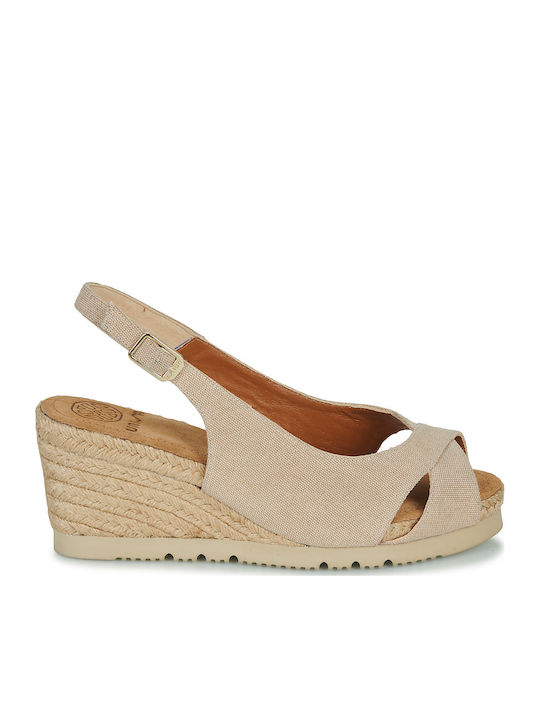 Makin Damenplattformen Beige