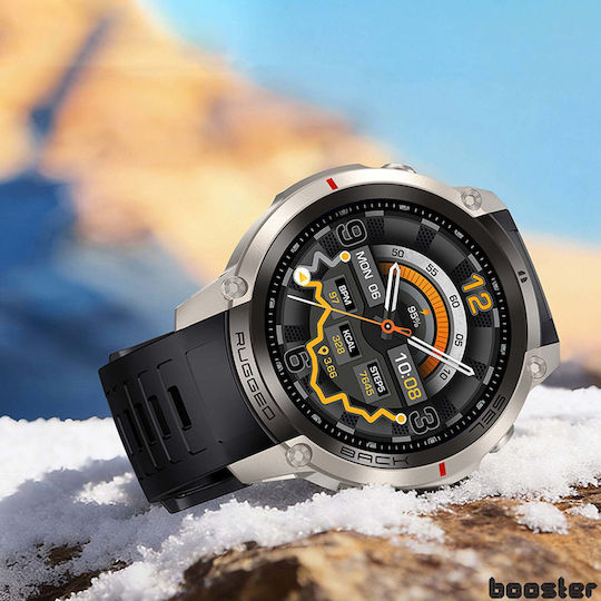Booster Military M4 52mm Smartwatch with Heart Rate Monitor (Titanium Gold)