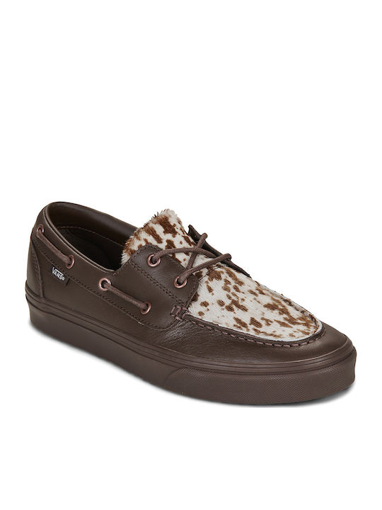 Vans Women's Boat Shoes In Brown Color