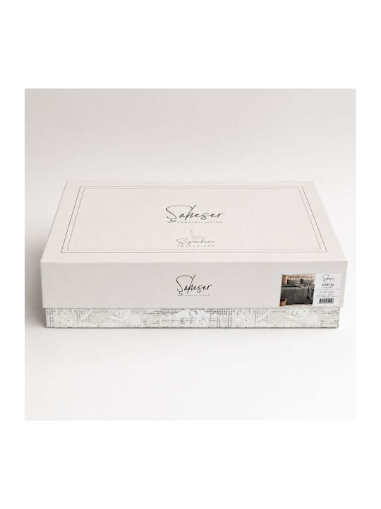 Şaheser Set Paturi & Cuverturi Pat Superdublu Vizon 240x260cm 3 Bucăți