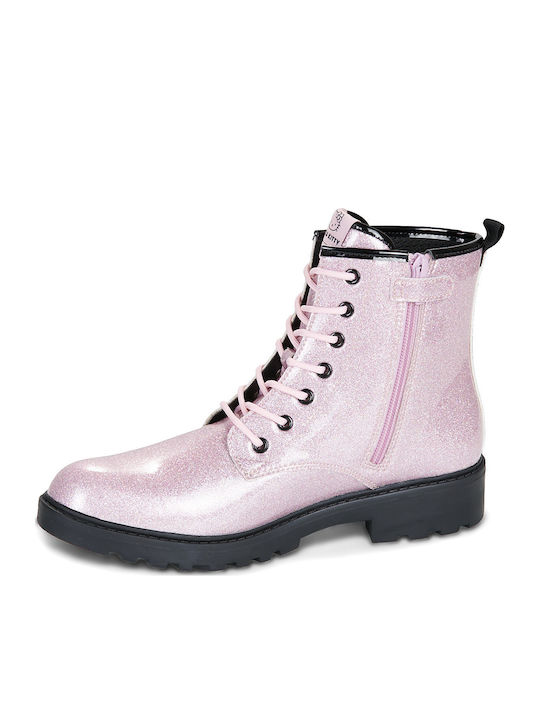 J Casey Kids Pink Ankle Boots
