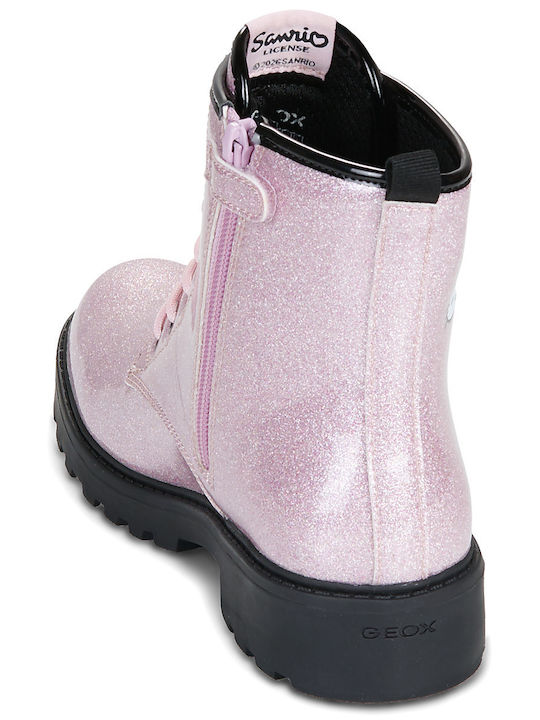 J Casey Kids Pink Ankle Boots