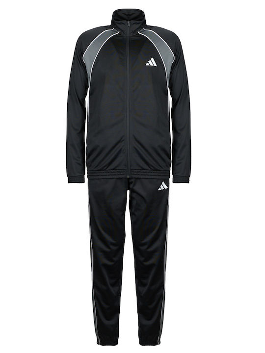 adidas Black Track Suit Set With Jacket