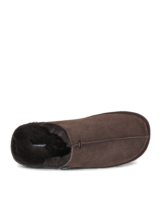 Winter Men's Brown Slippers