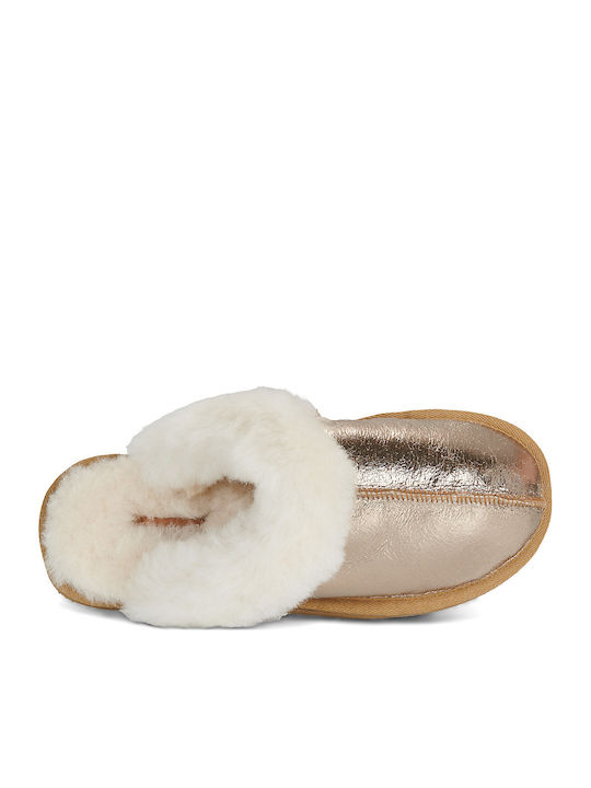 Damen Hausschuhe Gold