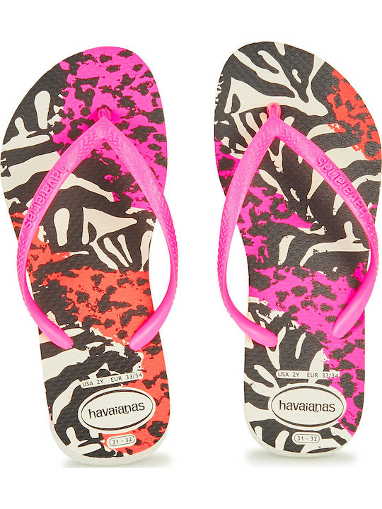 Kinder Flip-Flops Rosa Slim Animals