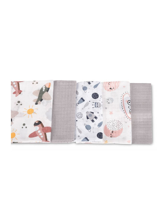 Sensillo Aleze Pentru Bebeluşi Multicolore 70x80cm 5 Bucăţi