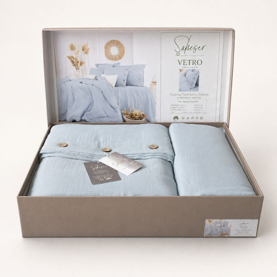 Şaheser Set Huse Pentru Pilote Dublu 200x220cm Albastru Şaheser Set Huse Pentru Pilote Dublu 200x220cm Albastru