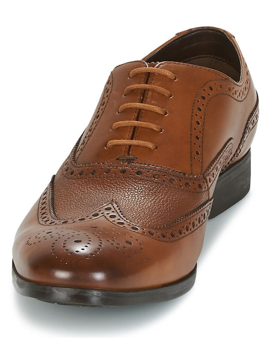 Limit Δερμάτινα Ανδρικά Oxfords Καφέ
