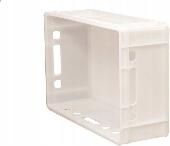 Box E2 Καλάθι Αποθήκευσης Πλαστικό με Καπάκι Λευκό 60x40x20cm