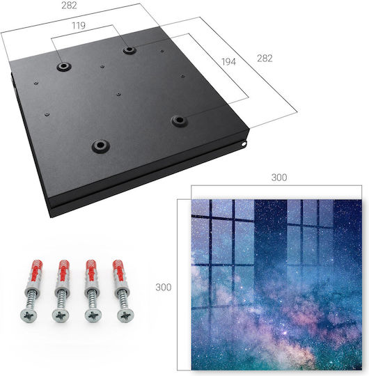 Tulup Wand-Schlüsselanhänger Metallisch Mit 50 Haken