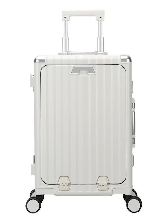 Bopai Cabin Hard White Suitcase Height 56cm