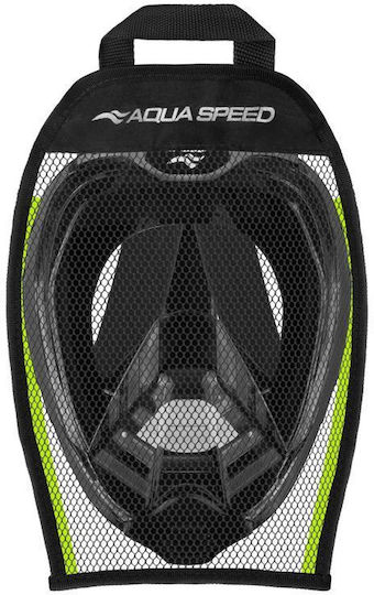 Aquaspeed Veifa Zx 38 Водолазна Маска Силиконова Full Face Черна