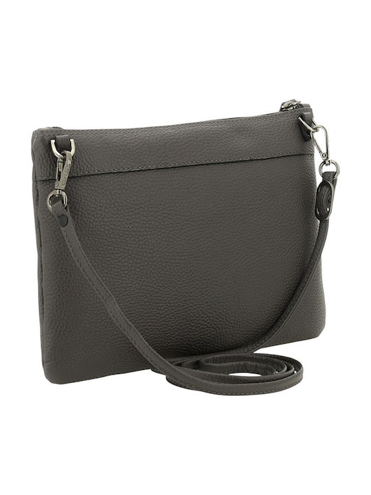 Beyonce Größe F/W 26-27 Leder Damen Schulter Tasche Grau
