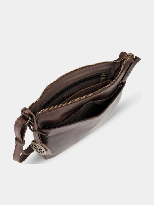 Leather Women's Shoulder Bag Brown