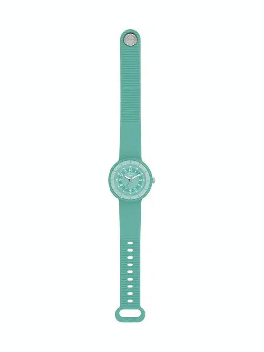 Womens Watch 32mm Solar With Turquoise Rubber Strap
