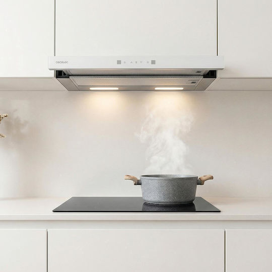 Cecotec Bolero Flux TLT 605501 Einziehbare Abzugshaube 60cm Weiße