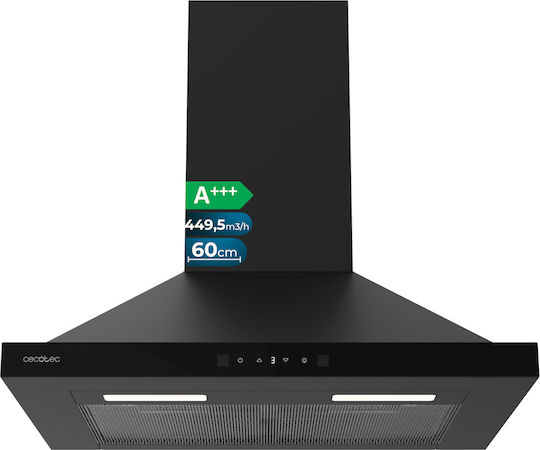 Cecotec Bolero Flux PT 604400 Chimney Hood 60cm Black