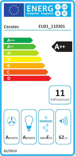Cecotec Bolero Flux TT 704400 Chimney Hood 70cm Black