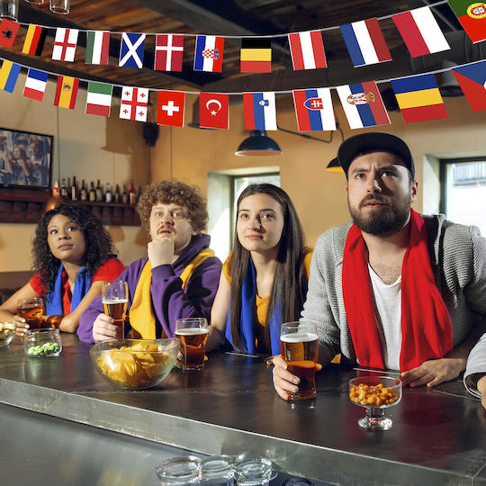 Ghirlandă Decorativă 8 M Steaguri Ale Lumii Din Țesătură Petrecere Evenimente