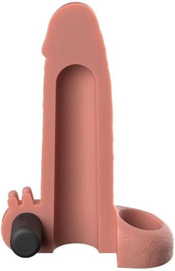 Pipedream Real Feel Penis-Verlängerung mit Vibration Fleisch 5cm