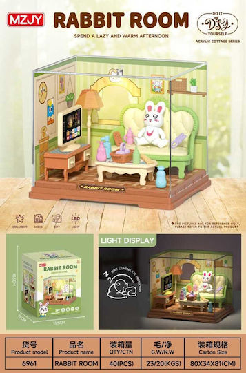 Mini Dollhouse With Bunny For Age 3+