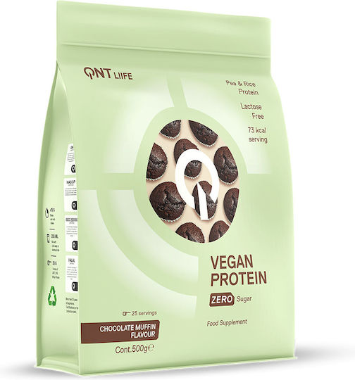 QNT Vegan Protein Gluten & Lactose Free with Flavor Chocolate Muffin 500gr