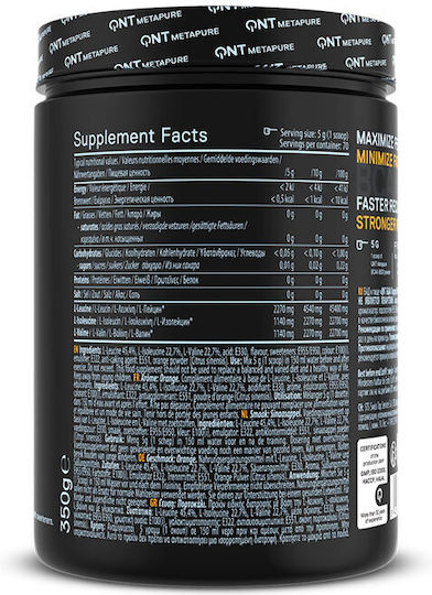 QNT BCAA 8500 350gr Orange