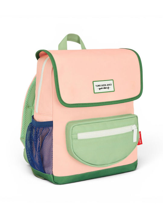 Hello Hossy Mini Smoothie School Backpack for Elementary with Water Bottle Holder Green