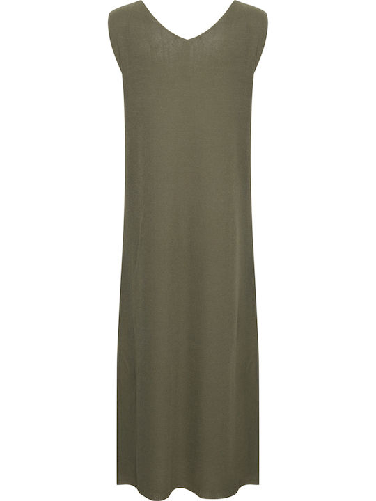 Summer Shirt Dress Khaki