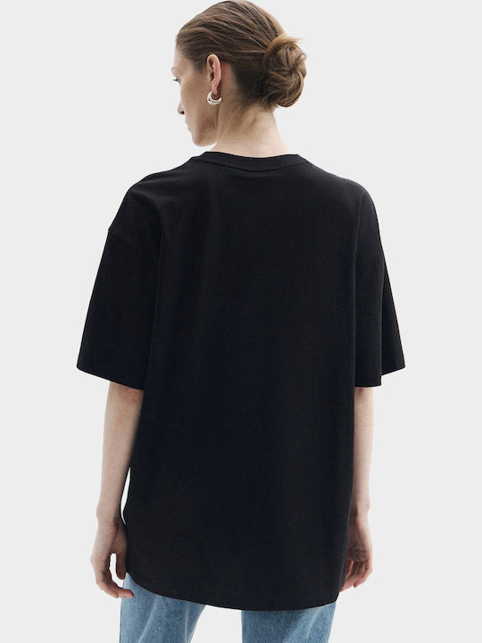 Hugo Bluza Damă Oversized Tricou Floral Negru