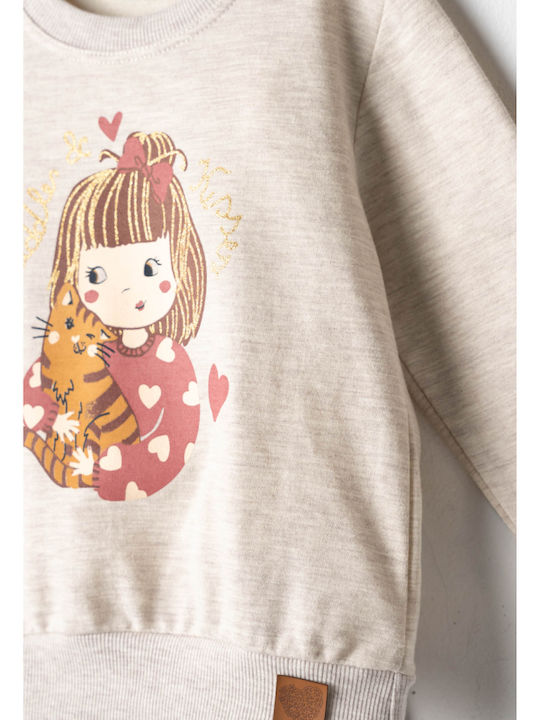 Evita Kids Set with Leggings Summer 2 Pieces Brown Evita Kids Set with Leggings Summer 2 Pieces Brown