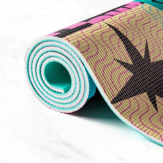 Myga Στρώμα Γυμναστικής Yoga Πολύχρωμο