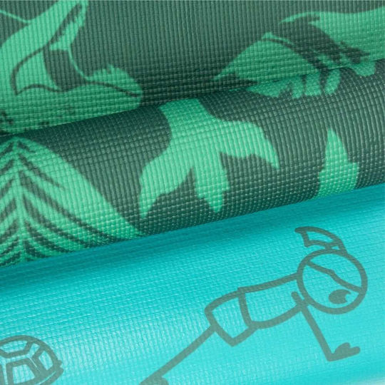 Myga Στρώμα Γυμναστικής Yoga Πράσινο (150x55cm)