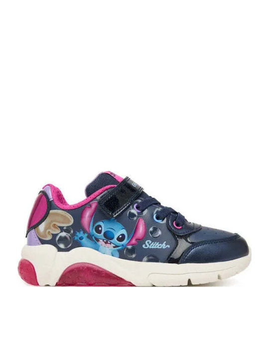 Geox Kinder Sneaker Anatomisch mit Lichtern Blau