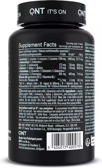 QNT BCAA'S 4:1:1 + L-Glutamine 180 Tablets Unflavoured