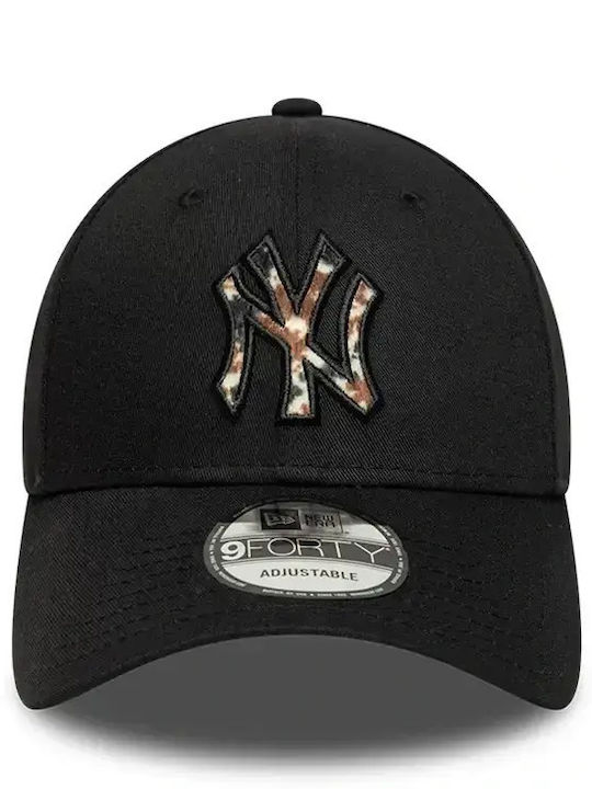 New Era New York Yankees Tierisches Muster 9forty Verstellbare Kappen Unisex Baumwolle Schwarz 60844109