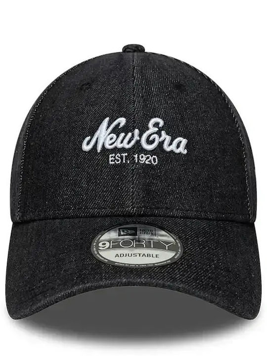 New Era New Era Denim 9forty Adjustable Cap Unisex Καπέλο Polyester Cotton Black 60915844