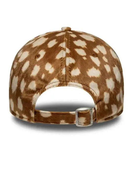 New Era La Dodgers Animal Print Dark 9twenty Регулируема Шапка Унисекс Полиестер Бежова 60844105