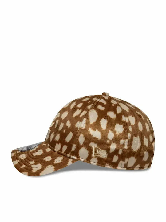 New Era La Dodgers Animal Print Dark 9twenty Регулируема Шапка Унисекс Полиестер Бежова 60844105