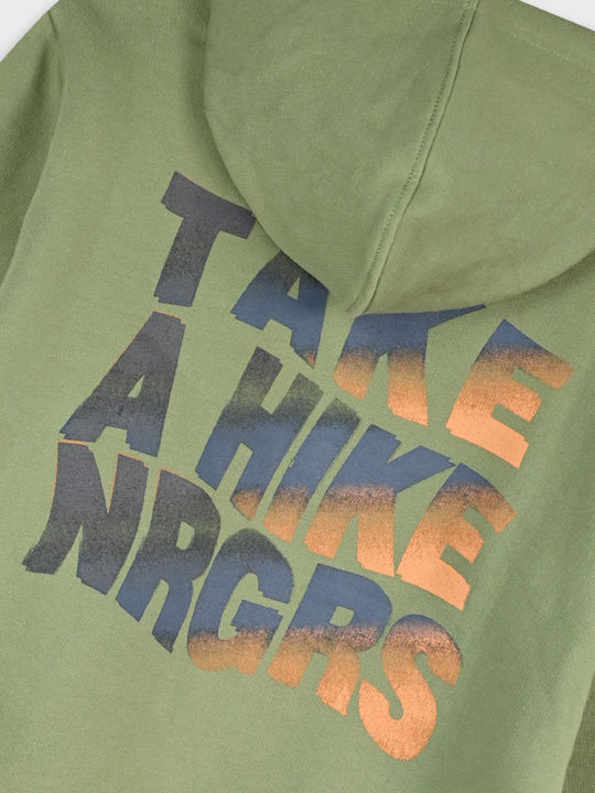 Kids Hooded Sweatshirt Khaki