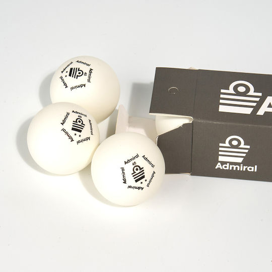 Admiral Ping Pong Balls Set 6 Pieces White