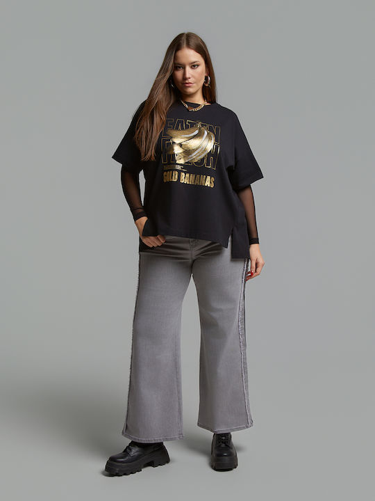 Bluza Damă Oversized Tricou Negru