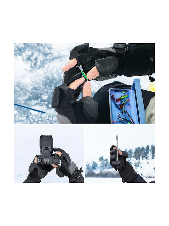 Ανδρικά Γάντια Σκι & Snowboard Μαύρα