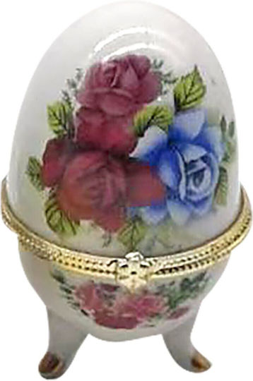 Easter Egg Porcelain 6x10cm Porcelain Jewelry Box 10x6cm Bunny's