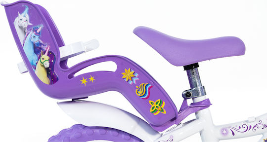 Dino Bikes Unicorn Academy 12" Bicicletă Copii BMX Multicoloră