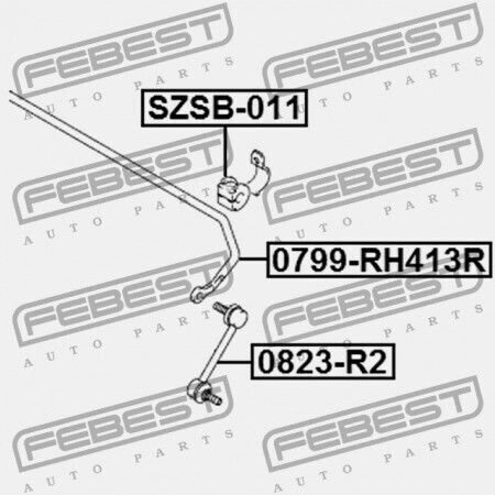 Πίσω Δακτύλιος Σταθεροποιητή Suzuki Baleno Esteem Sy413 Sy415 Sy416 Sy418 Sy419 1995-2001 46641-60g10