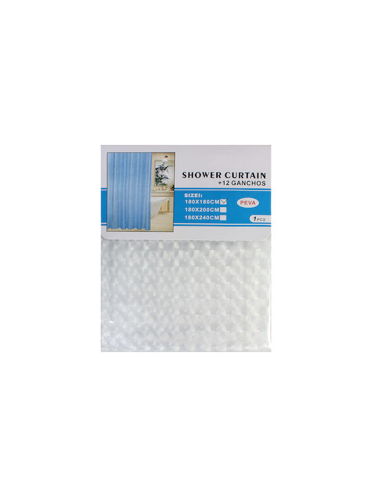 Keskor Shower Curtain 180x200cm Transparent
