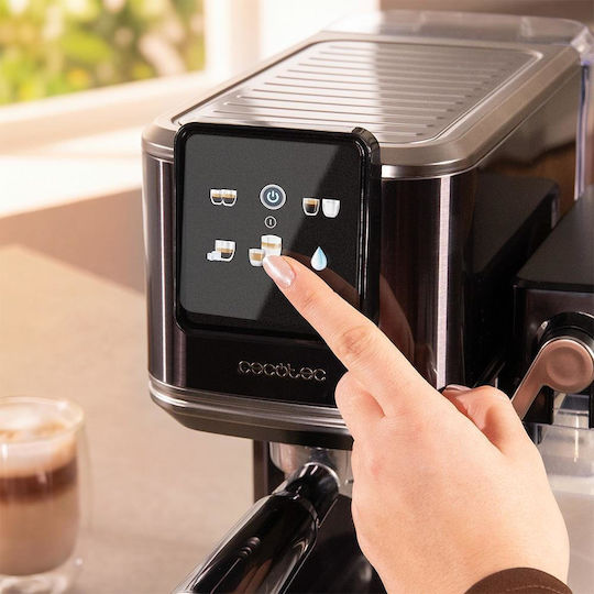Cecotec Еспресо машина 1350W 20bar налягане за Cappuccino Черна 108987