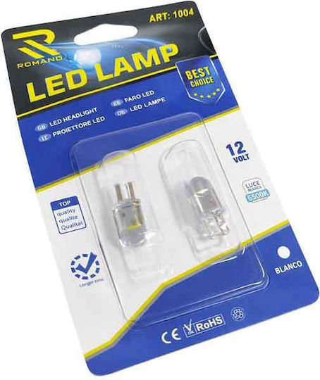 Rchang Car Lamps & Motorcycles T10 LED White 12V 2pcs
